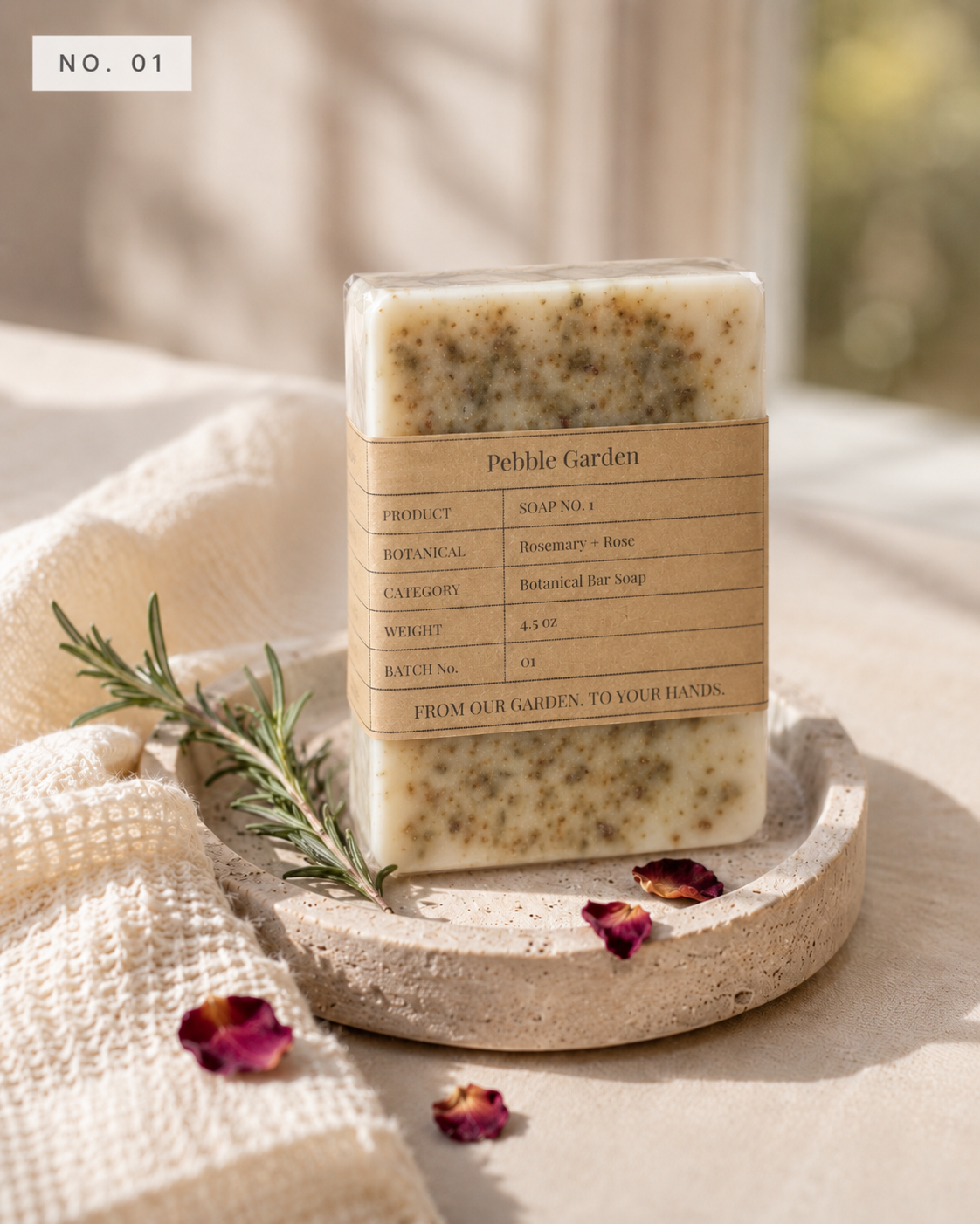 Soap No.01 — Rosemary + Rose